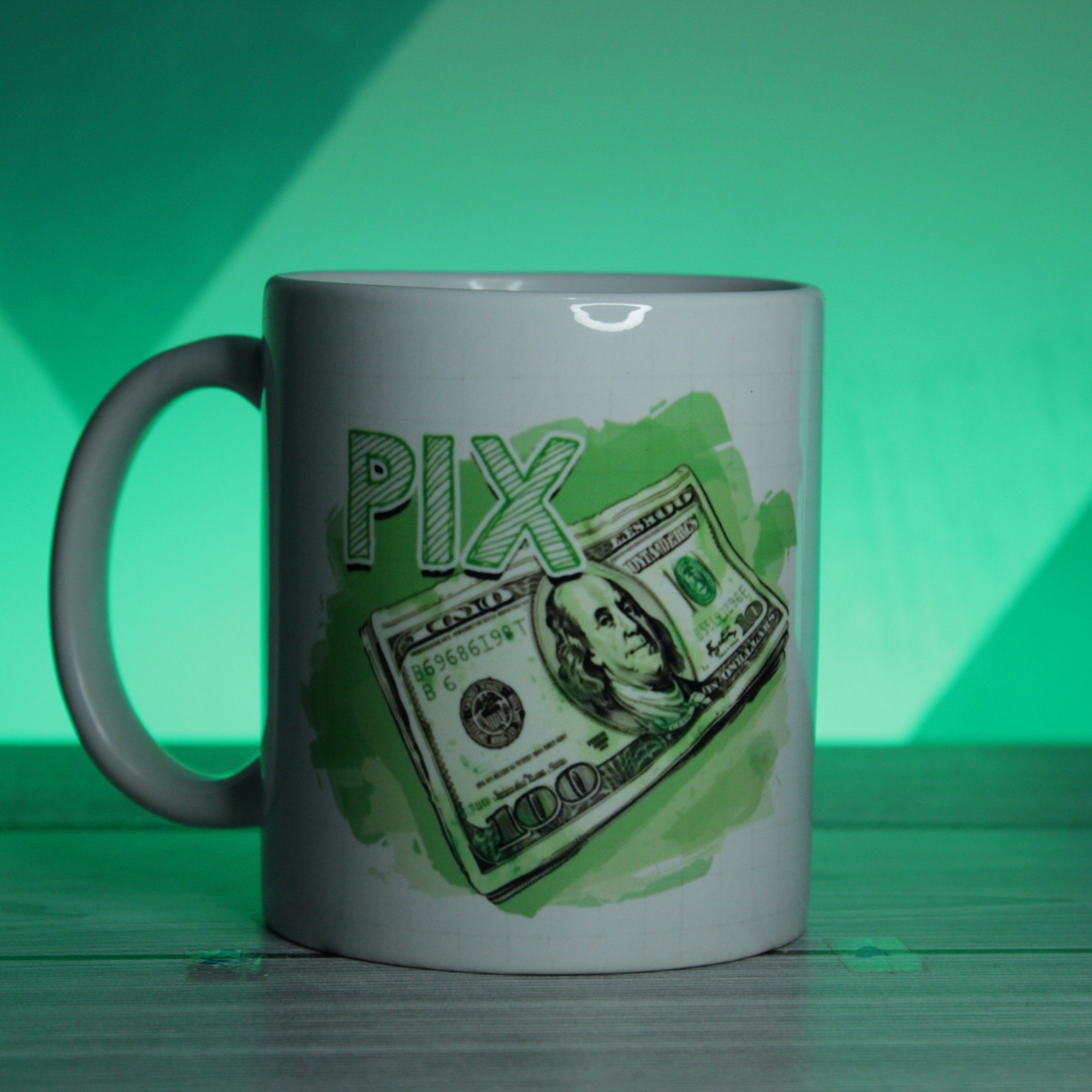 Caneca “Aceito Pix” – Presente Criativo e Divertido