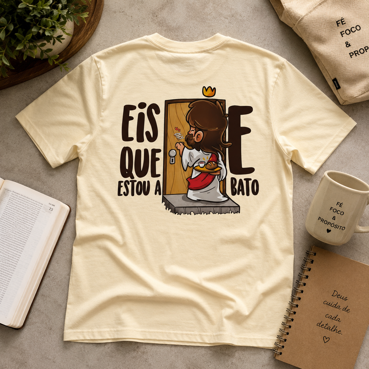 Camiseta Eis que Estou à Porta🚪