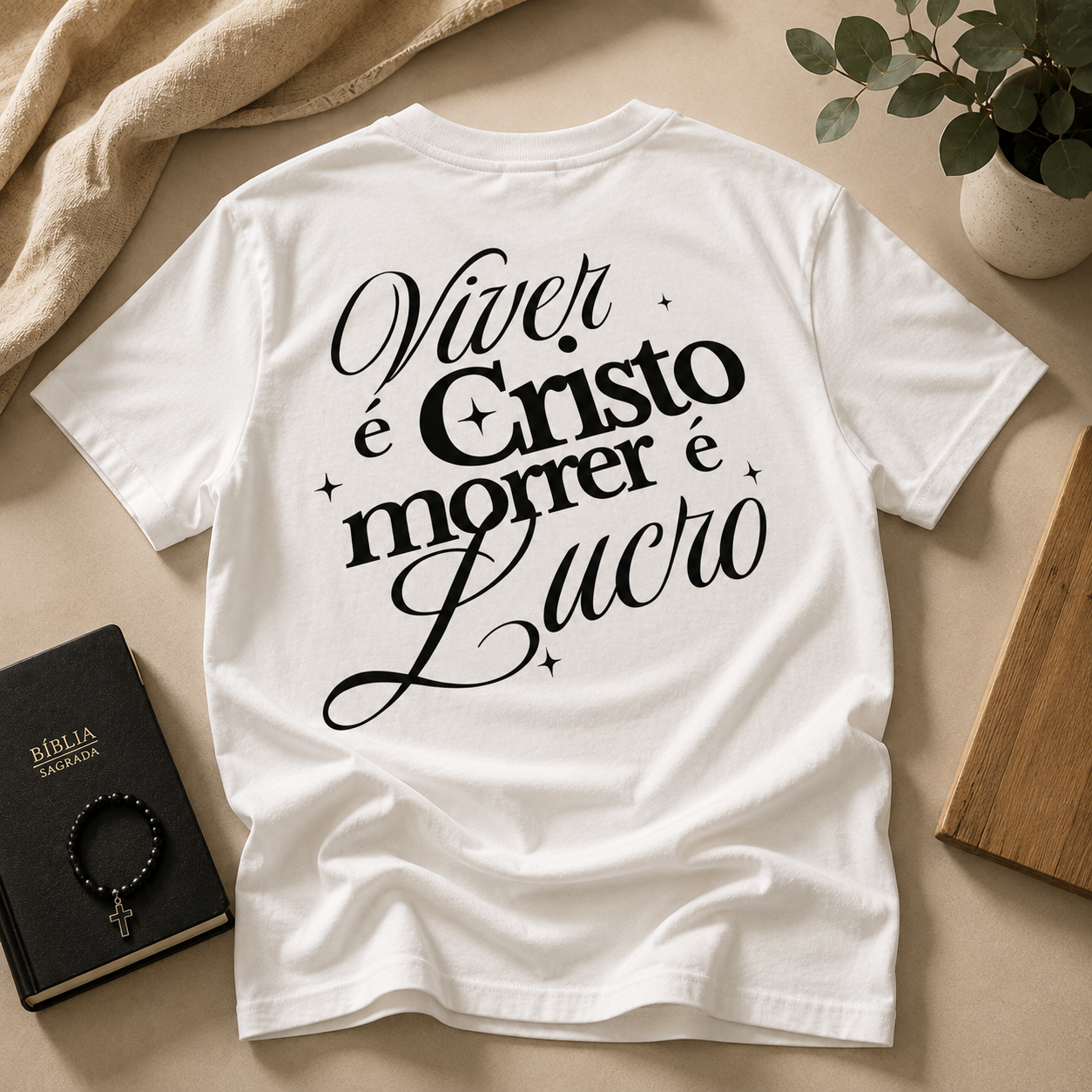 Camiseta Viver é Cristo ✝️