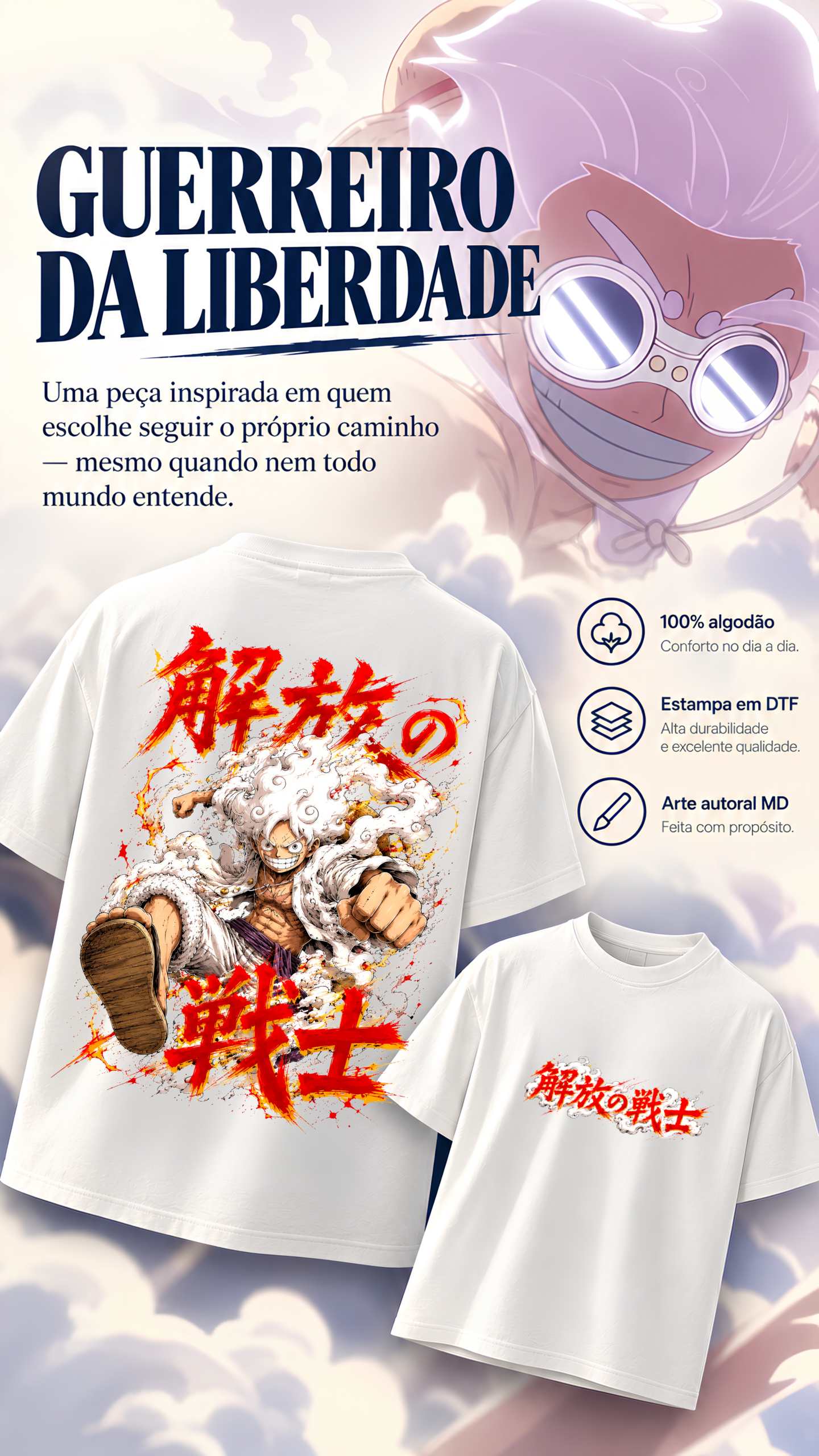 Camiseta Guerreiro da Liberdade ⚔️
